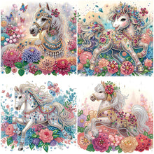 Load image into Gallery viewer, Horse-Partial Special Diamond Painting-30x30cm