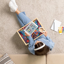 Load image into Gallery viewer, Wooden Mandala Diamond Painting Dinning Table Tray