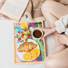 Load image into Gallery viewer, Wooden Mandala Diamond Painting Dinning Table Tray
