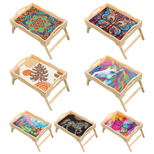 Load image into Gallery viewer, Wooden Mandala Diamond Painting Dinning Table Tray