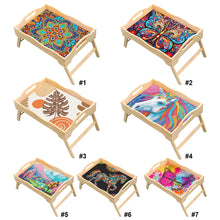 Load image into Gallery viewer, Wooden Mandala Diamond Painting Dinning Table Tray