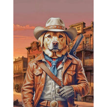 Load image into Gallery viewer, Western Cowboy Animal-Full Round Diamond Painting-30x40cm