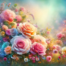 Load image into Gallery viewer, Flower-Full Round Diamond Painting-30x30cm