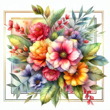 Load image into Gallery viewer, Flower-Full Round Diamond Painting-30x30cm