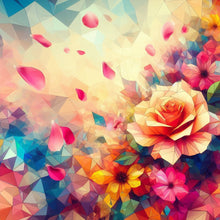 Load image into Gallery viewer, Flower-Full Round Diamond Painting-30x30cm