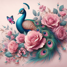 Load image into Gallery viewer, Peacock-Full Round Diamond Painting-40x40cm