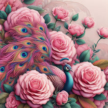 Load image into Gallery viewer, Peacock-Full Round Diamond Painting-40x40cm