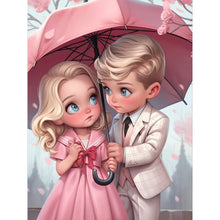 Load image into Gallery viewer, Valentine Girl-Full Round Diamond Painting-30x40cm