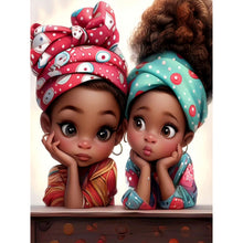 Load image into Gallery viewer, Valentine Girl-Full Round Diamond Painting-30x40cm