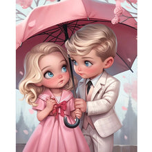 Load image into Gallery viewer, Valentine Girl-Full Round Diamond Painting-40x50cm