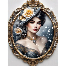 Load image into Gallery viewer, Lady-Full Round Diamond Painting-30x40cm