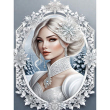 Load image into Gallery viewer, Lady-Full Round Diamond Painting-30x40cm
