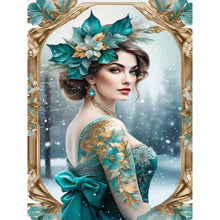Load image into Gallery viewer, Lady-Full Round Diamond Painting-30x40cm