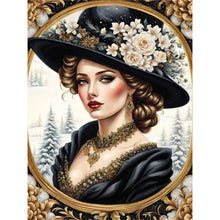 Load image into Gallery viewer, Lady-Full Round Diamond Painting-30x40cm