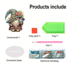 Load image into Gallery viewer, Gnome-Single Side Drill-Acrylic Diamond Desktop Ornament