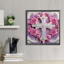 Load image into Gallery viewer, Cross-Partial Special Diamond Painting-30x30cm