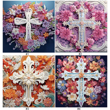Load image into Gallery viewer, Cross-Partial Special Diamond Painting-30x30cm