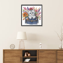 Load image into Gallery viewer, Cat-Partial Special Diamond Painting-30x30cm