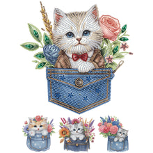 Load image into Gallery viewer, Cat-Partial Special Diamond Painting-30x30cm