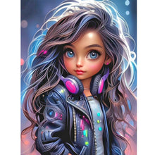 Load image into Gallery viewer, Tech Girl-Full Round Diamond Painting-30x40cm