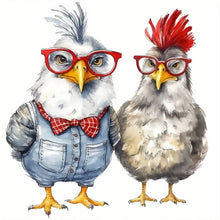 Load image into Gallery viewer, Chicken-Full Round Diamond Painting-30x30cm