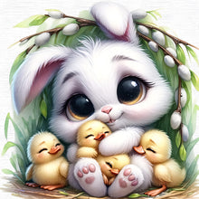 Load image into Gallery viewer, Easter Bunny-Full Round Diamond Painting-30x30cm