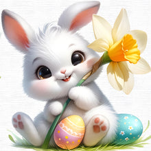 Load image into Gallery viewer, Easter Bunny-Full Round Diamond Painting-30x30cm