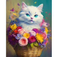 Load image into Gallery viewer, Cat-Full Round Diamond Painting-40x50cm