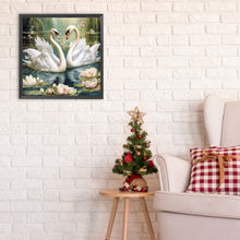 Load image into Gallery viewer, Swan-Full Round Diamond Painting-30x30cm