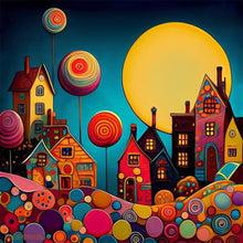 Load image into Gallery viewer, Color House-Full Round Diamond Painting-30x30cm