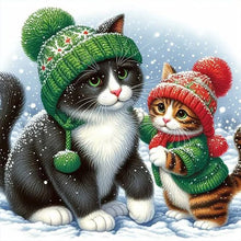 Load image into Gallery viewer, Cat-Full Round Diamond Painting-30x30cm