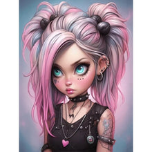 Load image into Gallery viewer, Princess Girl-Full Round Diamond Painting-30x40cm