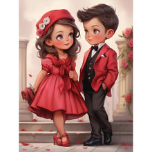 Load image into Gallery viewer, Princess Girl-Full Round Diamond Painting-30x40cm