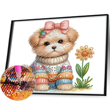Load image into Gallery viewer, Dog-Partial Special Diamond Painting-35x30cm