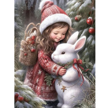 Load image into Gallery viewer, Sweet Girl-Full Round Diamond Painting-30x40cm