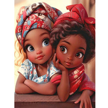 Load image into Gallery viewer, Sweet Girl-Full Round Diamond Painting-30x40cm