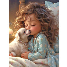 Load image into Gallery viewer, Sweet Girl-Full Round Diamond Painting-30x40cm