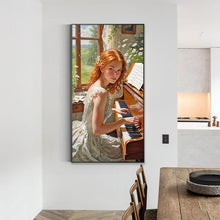 Load image into Gallery viewer, Girl-Full Round Diamond Painting-40x75cm-Large Size