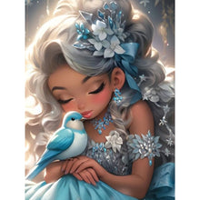 Load image into Gallery viewer, Life of Pets Girl-Full Round Diamond Painting-30x40cm