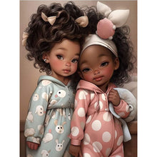 Load image into Gallery viewer, Life of Pets Girl-Full Round Diamond Painting-30x40cm