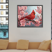 Load image into Gallery viewer, Cardinal-Partial Special Diamond Painting-35x30cm