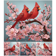 Load image into Gallery viewer, Cardinal-Partial Special Diamond Painting-35x30cm