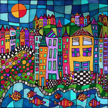 Load image into Gallery viewer, Color House-Full Round Diamond Painting-30x30cm