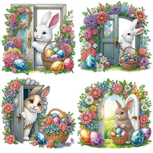 Load image into Gallery viewer, Garden Rabbit-Partial Special Diamond Painting-30x30cm