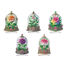 Load image into Gallery viewer, Rose Crystal Box-Single Side Drill-Acrylic Diamond Desktop Ornament