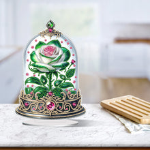 Load image into Gallery viewer, Rose Crystal Box-Single Side Drill-Acrylic Diamond Desktop Ornament