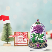 Load image into Gallery viewer, Rose Crystal Box-Single Side Drill-Acrylic Diamond Desktop Ornament