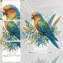 Load image into Gallery viewer, Parrot-Single Side Drill-Acrylic Diamond Desktop Ornament