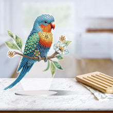 Load image into Gallery viewer, Parrot-Single Side Drill-Acrylic Diamond Desktop Ornament