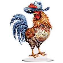 Load image into Gallery viewer, Rooster-Single Side Drill-Acrylic Diamond Desktop Ornament